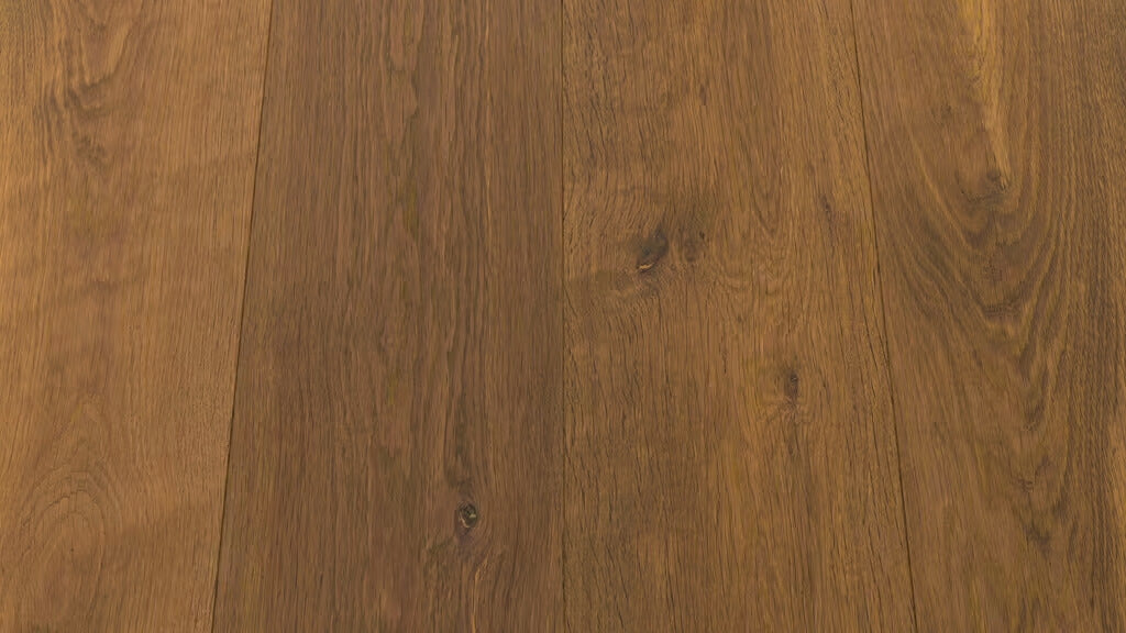 houten planken vloer in kleur goudbruin van Uipkes