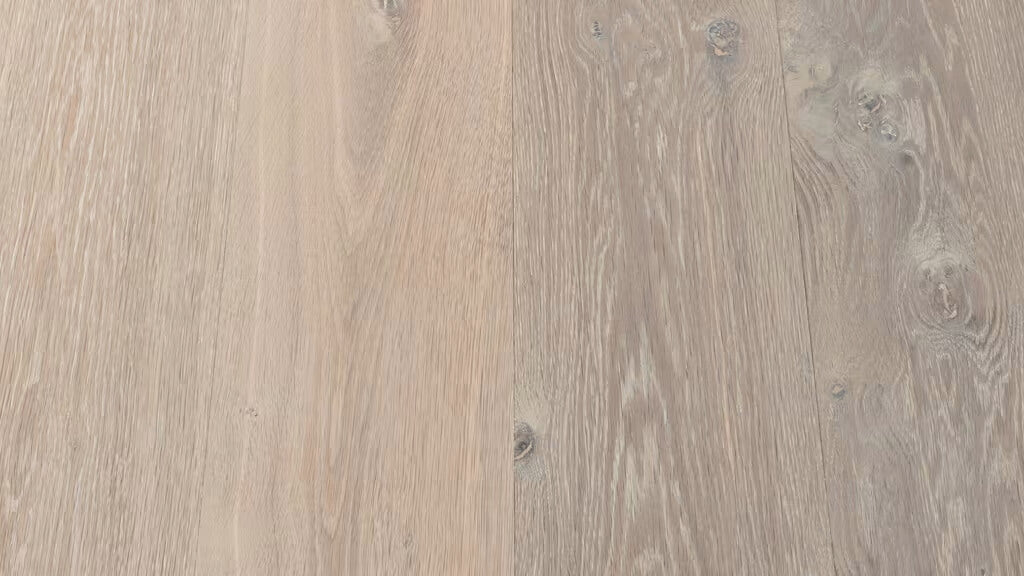 eiken houtenvloer van Uipkes in kleur hemels grijs